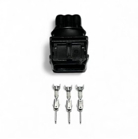 Connecteur AMP 3 voies femelle + cosses