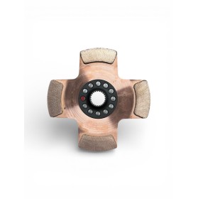 Disque d'embrayage ap racing 4 patins 184 mm 1 pouce x23 cannelures ( boite 3MO - sadev )