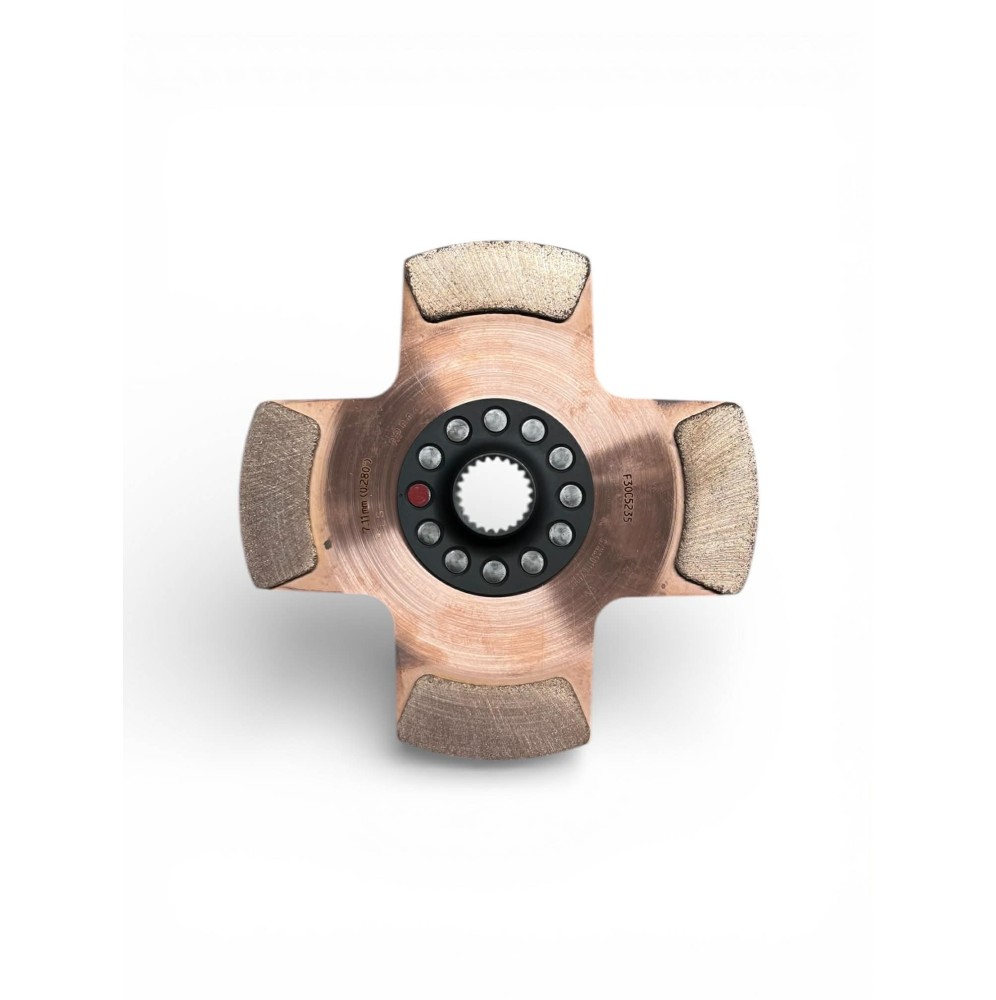 Disque d'embrayage ap racing 4 patins 184 mm 1 pouce x23 cannelures ( boite 3MO - sadev )