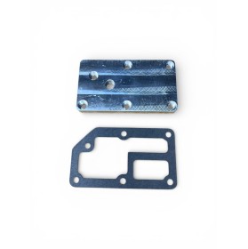 Plaque de fermeture de culasse gt turbo/r11 turbo avec taraudage 12x150 + joint