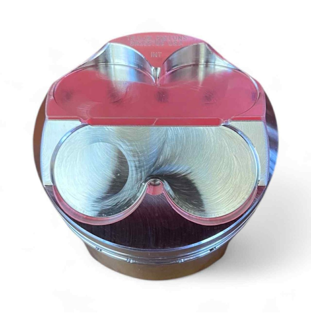 Jeu de pistons forgés traum tu5j4 106 maxi v2 diam 78.70 mm axe 18.00 mm CH 25.20 mm pour bielle 140.80 mm
