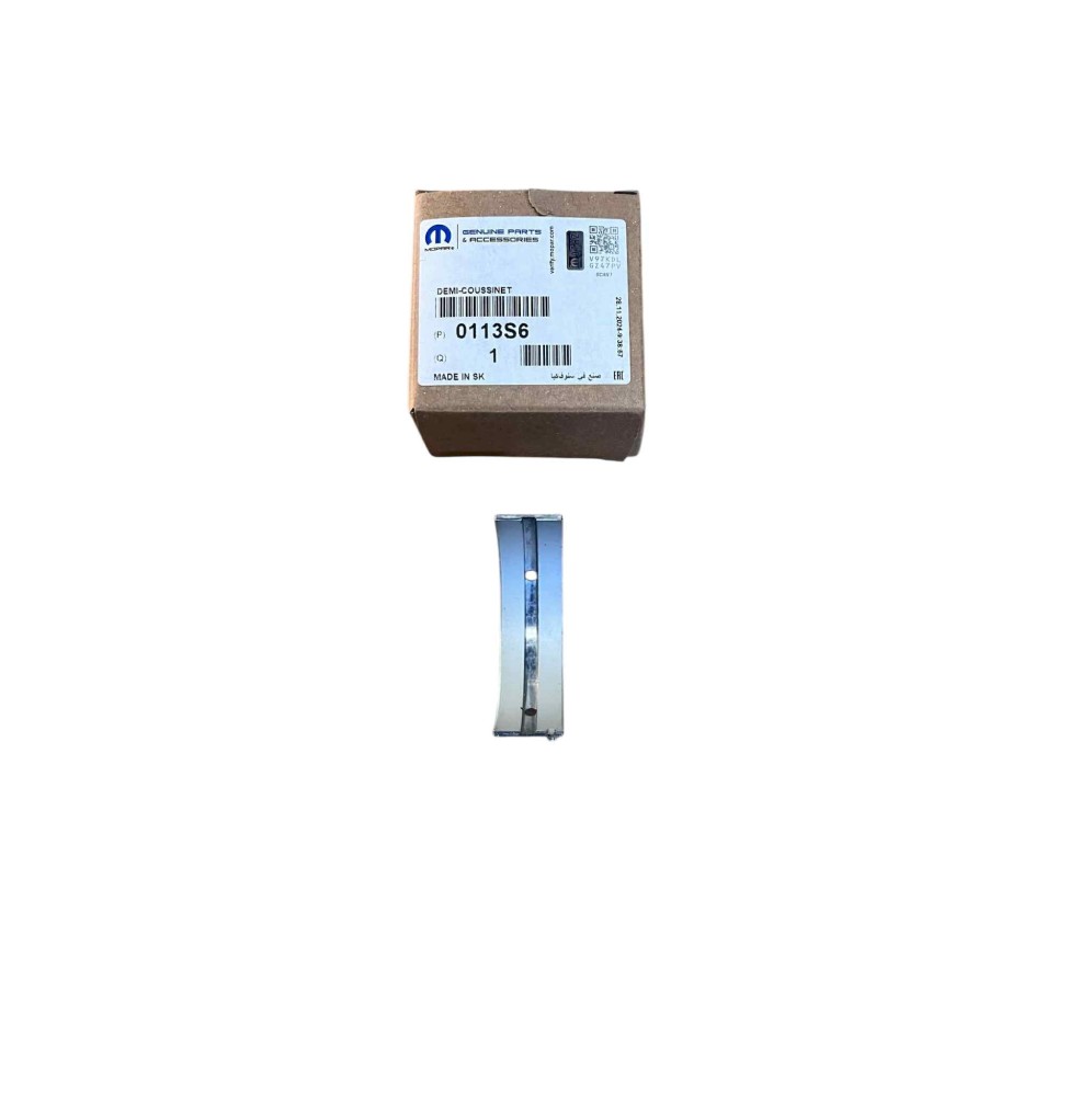 Demi coussinet de vilebrequin rainuré supérieur jaune épaisseur 1.859 moteur ew10 206 RC GRN/GRA/207 S2000